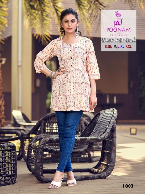 Poonam Summer Cool Printed Western Ladies Top Collection